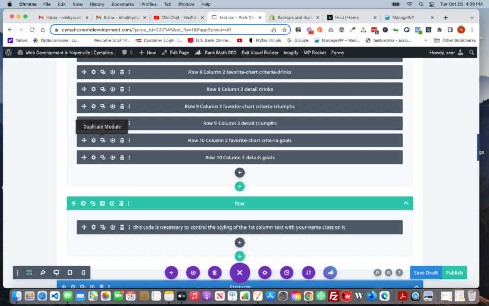 Step 2 Duplicate Criteria text module