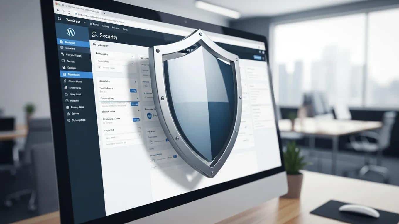 Digital security concept illustrating risks of skipping WordPress updates